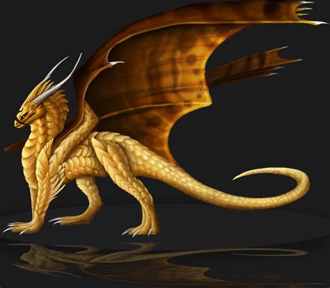 Gold Dragon By Zenida On Deviantart Gold Dragon Purple Dragons Dragon