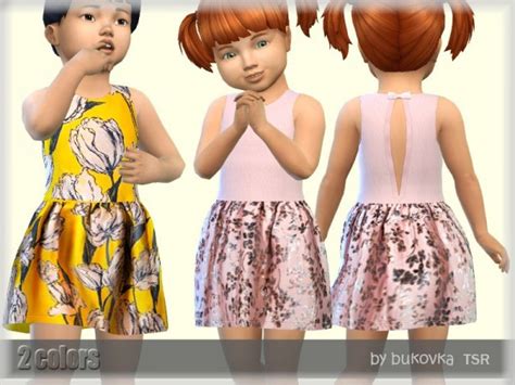 The Sims Resource Dress Toddler By Bukovka • Sims 4 Downloads