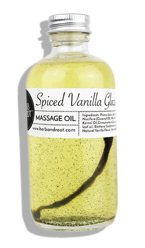 Edible Vanilla Massage Oil With Warming Cinnamon Spice To Relax The Muscles Non Greasy Blend