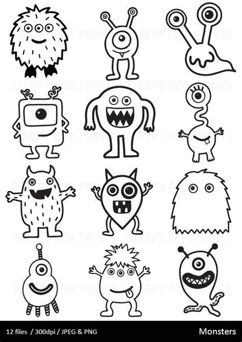 Doodle Monster Monster Drawing Doodle Art Drawing Easy Doodle Art