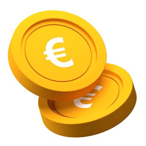 Free Moneda De Euro Icono 3d Para Finanzas O Ilustración De Negocios