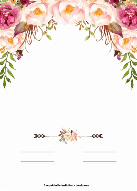 Fantastic Free Blank Invitation Templates Template Ideas Within Blank