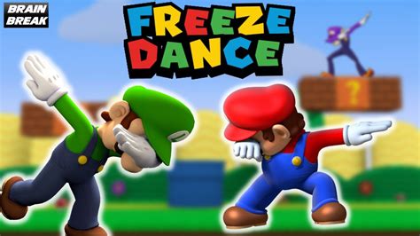 🍄 Mario 🍄 Freeze Dance Brain Break Just Dance Youtube