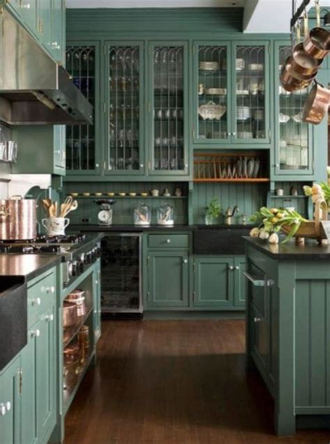 First, make a kitchen layout and determine. Green Kitchen Cabinets Design That You Can Make Your Own
