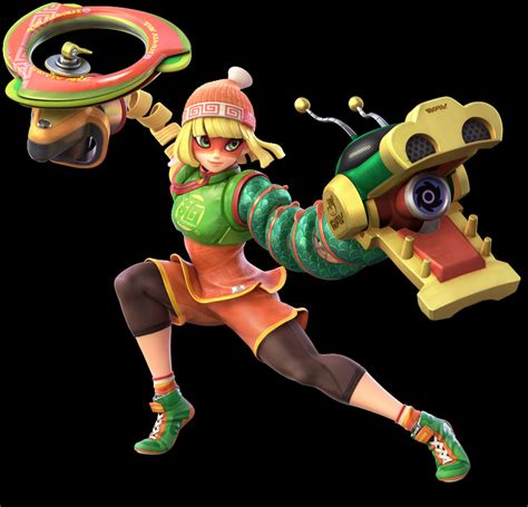 Min Min Arms Arms Game Nintendo Super Smash Bros Highres Official Art Girl D
