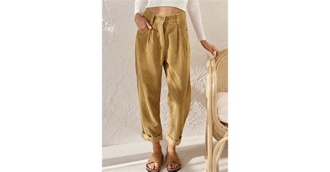 Best Relaxed Corduroy Pants Acelitt High Waisted Straight Leg Corduroy