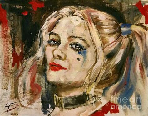 Harley Quinn Painting By Tal Dvir Fine Art America