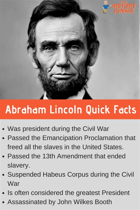 President Abraham Lincoln Facts And Timeline The History Junkie