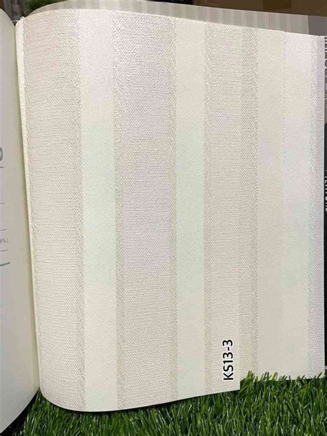 Jual Wallpaper Dinding Garis Simple Minimalis Putih Cream Abu Nude FV Di Seller