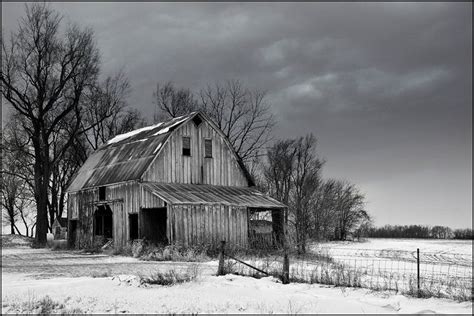 Black And White Barn Barn Painting Barn Art Barn Pictures