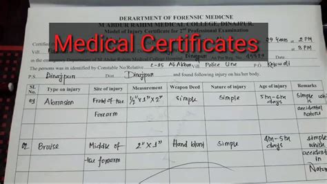 Medical Certificates Medico Legal Reports Youtube