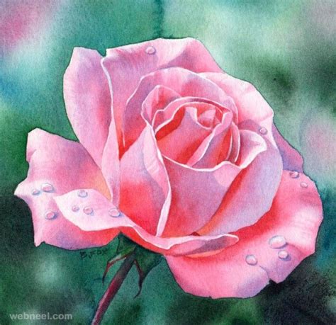 50 Best Watercolor Paintings From Top Artists Around The World Floral Watercolor Paintings