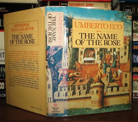 The Name Of The Rose By Umberto Eco First Edition Early Printing 1983 From Rare Book