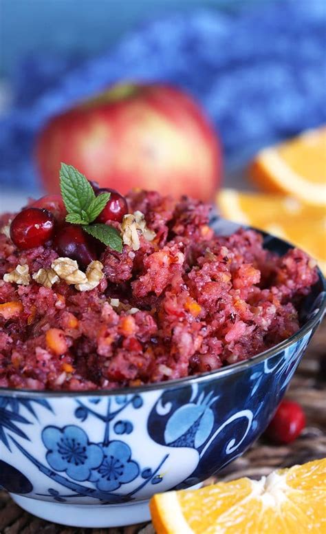 I adapted it from a recipe from california walnuts, which i will be demonstrating on the hallmark tv. Cranberry Orange Relish Recipe - The Suburban Soapbox