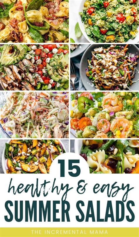 Healthy And Easy Summer Salad Recipes The Incremental Mama