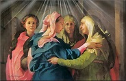 Imágenes religiosas de Galilea: Visitación de María a su prima Isabel