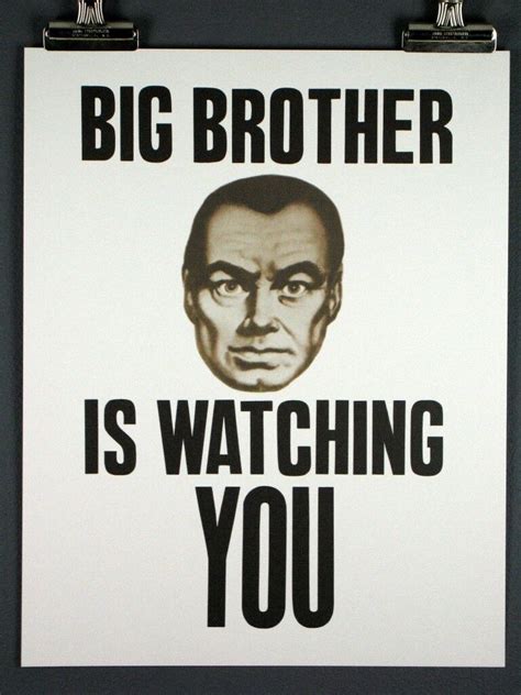 Big Brother Is Watching You George Orwells 1984 Print Ebay