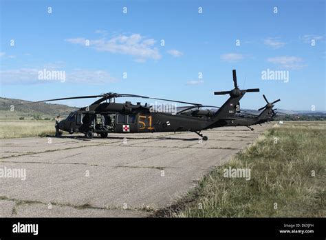 Marked And Ready Uh 60 Black Hawk Helicopters From The Wyoming Army