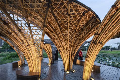 Atelier Cns Designs Swirling Bamboo Edifices At Flower Field Bamboo