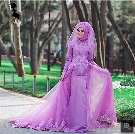 2017 New Modest Muslim Lace Mermaid Wedding Dresses Long Sleeve Appliques Islamic Bridal Dresses