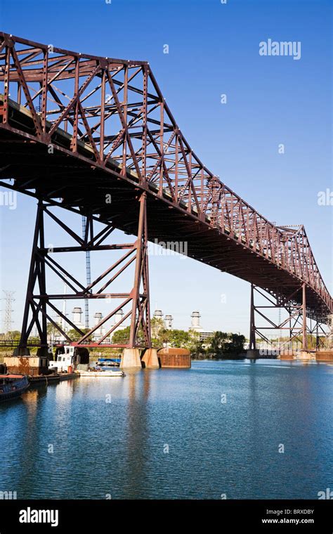 Chicago Skyway Toll Bridge Stock Photo Alamy