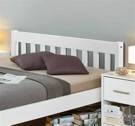 Poco einrichtungsmarkt reutlinger straße 105, 72800 eningen unter achalm (eningen unter achalm) Preiswertes Bett aus weißer Kiefer z. B. in 140x200 cm - Genf