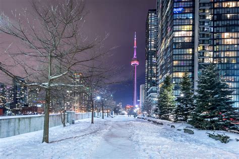 Toronto Winter Views Downtown Cityplace Toronto Winter Visit