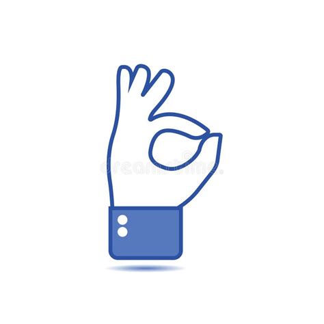 Hand Gesture With Ok Sign Okay Sign Social Icon Hand Gesture Like
