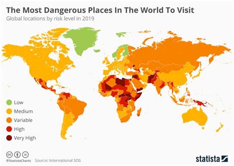 International Medical And Security Specialists International Sos Released Map Of The Most