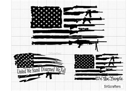 Gun Flag Svg Rifle Flag Svg Guns Svg 2nd 1252064