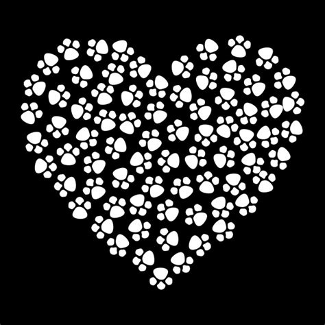 Paw Prints Heart White Free Stock Photo Public Domain Pictures