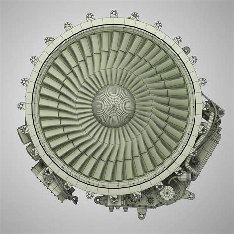 Turbofan Cfm 56 Aircraft Engine On Behance