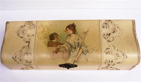 Celluloid Glove Box Romantic Couple Early 1900s Etsy Burkar