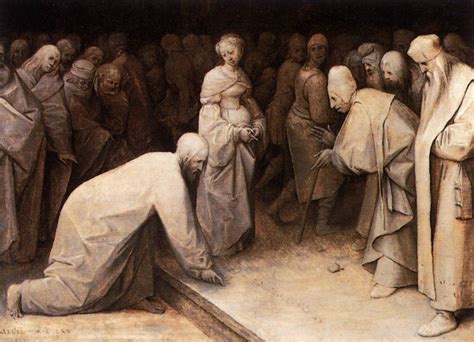 Christ And The Woman Taken In Adultery Pieter Bruegel The Elder