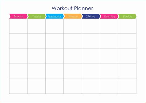 Free Workout Calendar Template Printable Calendar 2023