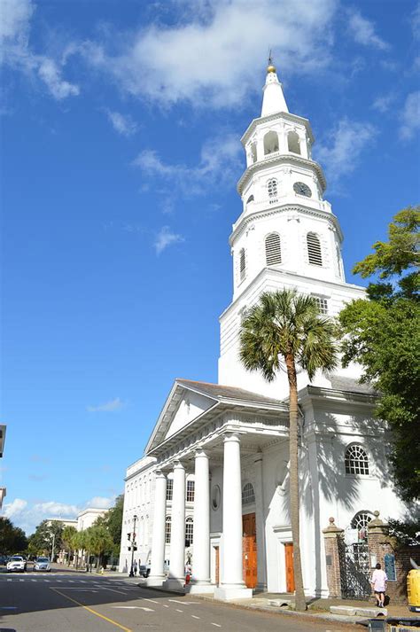 St Michael S Church Meeting Street And Broad Street Charleston South Carolina Photograph