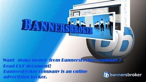 Check spelling or type a new query. Pin on How make money from BannersBroker company
