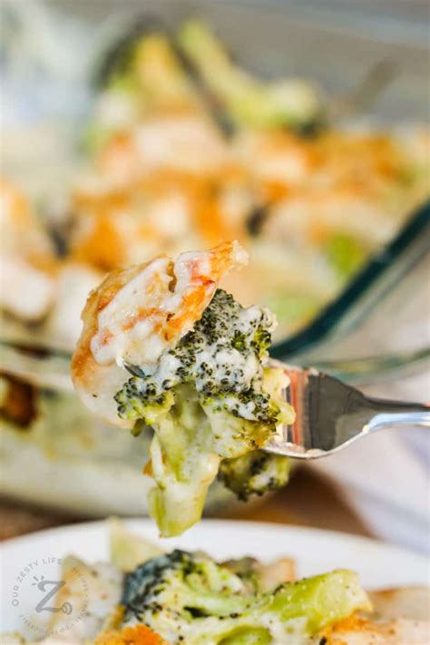 Broccoli Chicken Divan Quick Min Prep Our Zesty Life