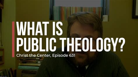 What Is Public Theology Youtube
