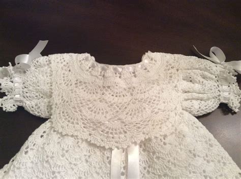 Baby Andrea Christening Gown Crochet Pattern Includes Bonnet