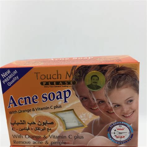 Touch Me Acne Soap With Orange And Vitamin C Plus135 Gr