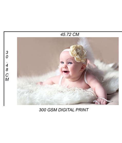 Yellow Alley Cute Baby Girl Posterbaby Wall Poster Paper Wall Poster