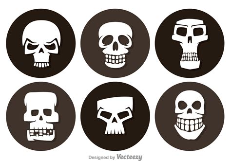 B Download Skull Circle Icons For Free