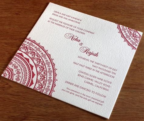 About 0% of these are wedding supplies. 2 New Indian Wedding Invitation Card Designs Summer Invites with Hindu Inspiration | letterpress ...