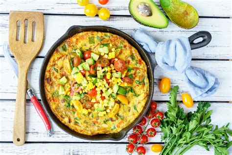Make Mornings Great With This One Pan Frittata And Avocado Salsa Clean
