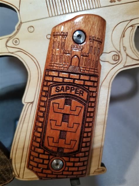 1911 Full Size Sapper Logo Castle And Bricks Patterning Etsy