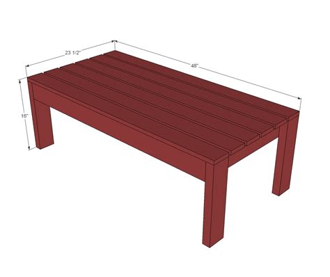 How to create an awesome coffee shop floor plan (any size or dimension) Adirondack Outdoor Coffee Table | Ana White
