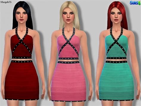 Bandage Dress With Diamonds At Sims Addictions Sims 4 Updates