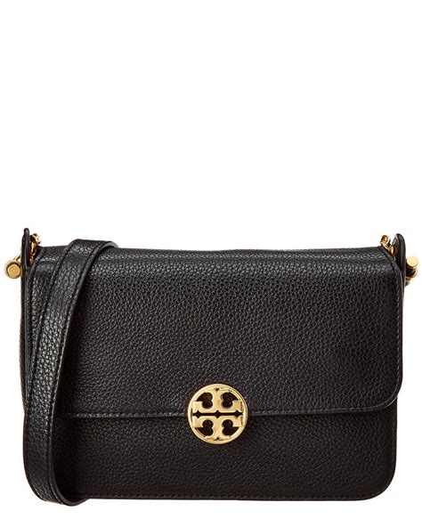 Tory Burch Chelsea Leather Crossbody In Black Leather Black Lyst