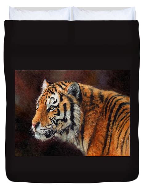 Tiger Portrait Duvet Cover For Sale By David Stribbling
